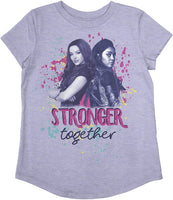 DISNEY DESCENDANTS STRONGER TOGETHER GIRLS T SHIRT
