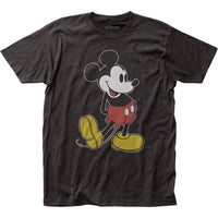 DISNEY MICKEY MOUSE POSE ADULT BLACK T SHIRT SM TO 2XL