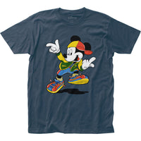 DISNEY MICKEY MOUSE HIP HOP ADULT BLACK T SHIRT SM TO 2XL