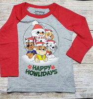 NICKELODEON NICK JR PAW PATROL HAPPY HOWLIDAYS BOYS T SHIRT