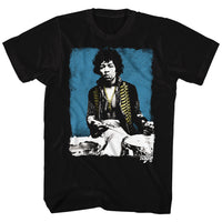JIMI HENDRIX BLUE DRUMS ADULT T SHIRT SM TO 5XL