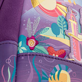 LOUNGEFLY DISNEY THE LITTLE MERMAID ARIEL CASTLE MINI BACKPACK