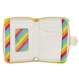 LOUNGEFLY DISNEY SEQUIN RAINBOW ZIP AROUND WALLET