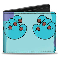 DISNEY PIXAR MONSTERS INC. SULLEY HANDS + BOO MONSTER HANGING ON MEN'S WALLET