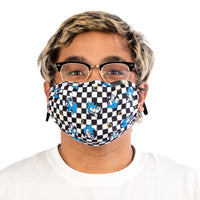 SONIC THE HEDGEHOG CHECKERED ADJUSTABLE FACE COVER